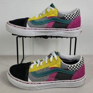 VANS OTW OLD SKOOL ( KIDS SIZE 3 ) RETRO Sneakers plaid Checkered Colorfully